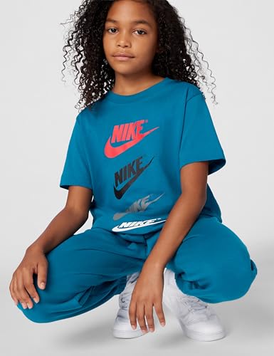 Nike Kid's Sportswear T-Shirt Futura Repeat, Green Abyss, Large - Image 2