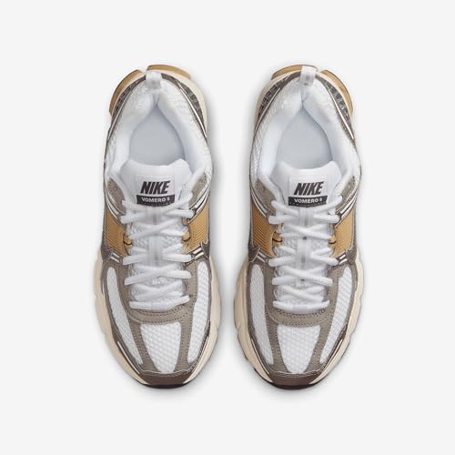 Nike Vomero 5 Big Kids' Shoes (Metallic Pewter/Parachute Beige/White/Medium Ash) Size 4.5 - Image 4