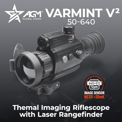 AGM Global Vision Varmint V2 LRF 50-640 Thermal Imaging Rifle Scope with Built-in Laser Range Finder, 20mK, 12 Micron, 640x512 (50 Hz), 50mm Lens - Image 2