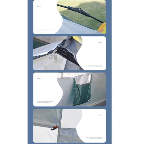 Pop-Up Beach Tent Sun Shelter for 2-3 Person, Waterproof & UV Protection, Lightweight Instant Tent for Family Trip, Hiking, Picnic, and Party (Blue, 1 Door) - Image 6