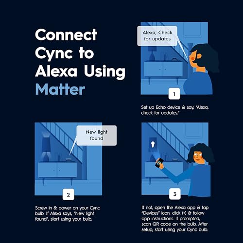 GE Cync Smart LED Light Bulbs, Color Changing Decorative Light Bulbs, Indoor WiFi Lights, Matter Compatible, Compatible with Alexa and Google Home, Candelabra Base (3 Pack) - Image 9