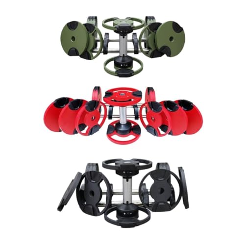 HAMEXLN Dumbells Automatically Adjust Men's Fitness Home Exercise Arm Strength In One Second Detachable Adjustable Dumbbells Dumbell Set, 36kg, Green(Type 3,36kg) - Image 4