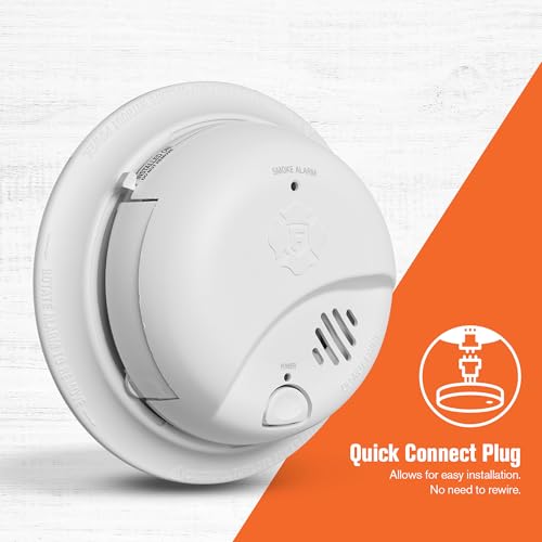 First Alert SMI100-AC, Hardwire Interconnect Smoke Alarm with Battery Backup, 1-Pack - Image 2