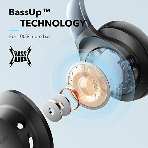 Anker Soundcore Life Q20 Hybrid Active Noise Cancelling Headphones, Wireless Over Ear Bluetooth Headphones with 40H Playtime, Hi-Res Audio, Deep Bass, Memory Foam Ear Cups and Headband for Travel,Work - Image 4