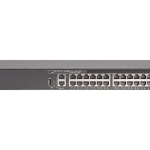 Ruckus ICX8200-24P 24-Port Gigabit PoE+ L3 Managed Switch, 370W, 4×1/10/25G SFP/SFP28 Uplinks, 1U Rackmount, USB-C Console, TAA, Cloud Care Pre-Configured Bundle Eligible