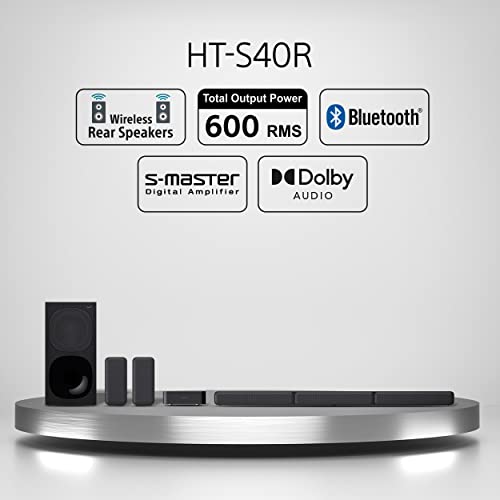 Sony HT-S40R 5.1ch Home Theater Soundbar System,black - Image 2