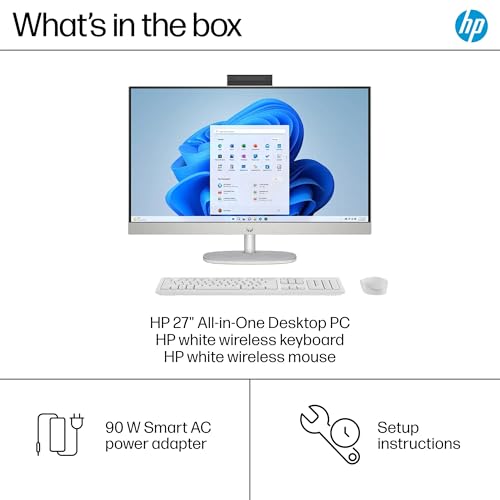 HP 27" Touchscreen All-in-One Desktop - Windows 11 Pro PC for Business & Home, 27 inch FHD Anti-Glare LED Display, Intel 12-Core Ultra 7 155U, Adjustable Height, FHD IR Camera, 64GB DDR5 | 4TB SSD - Image 6