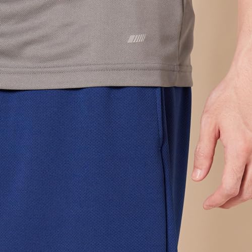 Amazon Essentials Men\'s Performance Tech Workout T-Shirts, Pack of 2, Black/Medium Grey, Medium - Image 5