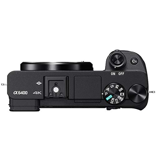 Sony a6400 4K Mirrorless Camera Body ILCE-6400/B with FE 50mm F1.8 Lens Kit Bundle with Deco Gear Travel Case 2X Extra Battery Essential Photography Accessory Set - Image 5