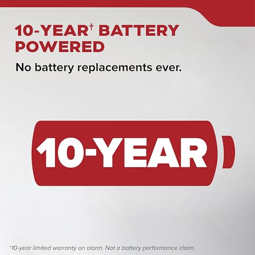 Kidde Smoke Detector, 10-Year Battery Powered, Voice Alerts, LED Warning Light Indicators, 20SD10-V - Image 2