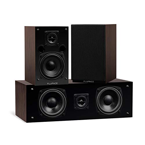Fluance Elite High Definition Surround Sound Home Theater 7.0 Channel Speaker System Including 3-Way Floorstanding Towers, Center Channel, Surround and Rear Surround Speakers - Walnut (SX70WR) - Image 4
