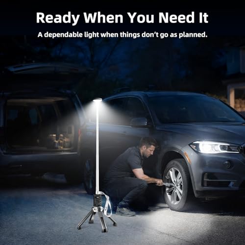 NJZ Telescopic Camping Light — Simple & Reliable Lighting for Everyday Use, Adjustable Height, 3 Brightness Levels, Portable Light for Camping, Home, and Outdoor Evenings - Image 3