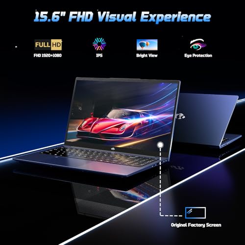 NIMO 15.6" IPS FHD-Student-Laptop, 16GB RAM 1TB SSD Intel N150(Beat to i3-10110U, 4 Cores Up to 3.6GHz) Computer with 65W Type-C, Fingerprint, Backlit Keyboard, Wi-Fi 6, BT5.2, 2 Years Warranty - Image 5