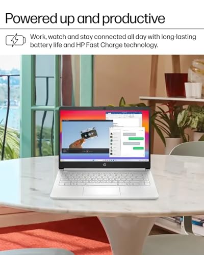 HP Business Student Laptop Computer - Windows 11 Pro & Microsoft Office Lifetime | 14 inch HD | AI-Powered, 12 Hr Batter | HP N-Serious Laptop| 16GB RAM, 128GB UFS, 256GB Extend Micro SD | Silver - Image 9