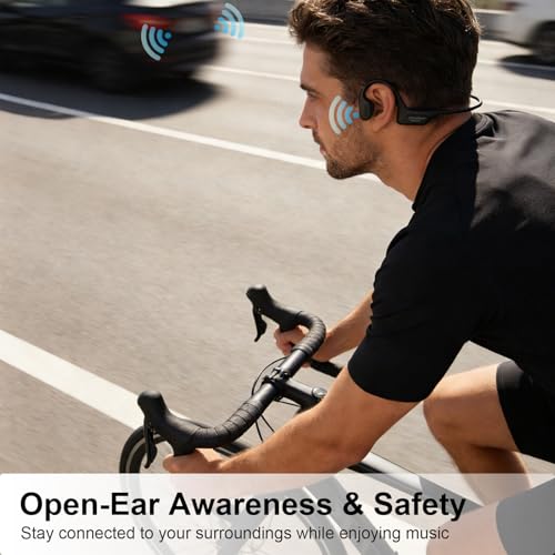 Fanisic 2026 Latest Swimming Headphones/Earbuds, Bluetooth 6.0 & MP3 with 32GB Memory IPX8 Waterproof Bone Conduction Headphones, Underwater Open Ear Headphones Secure Fit for Surfing Cycling Running - Image 6