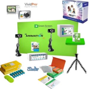 HamiltonBuhl STEAM-1B Creator STEAM/STEM Kit, Includes: Green Screen, Stop-Motion Animation Studio, 3Doodler EDU Classroom, VividPro Camera, Octopus Tripod and Large Lockable Case