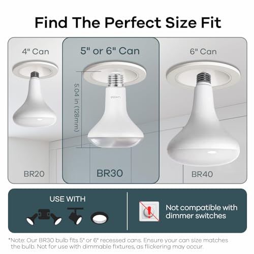 Linkind BR30 Smart Light Bulbs,1200LM Smart Flood Light Bulbs Compatible with AiDot App, Alexa, Google Home, E26 RGBTW Recessed Color Changing Bulbs, 2.4GHz WiFi Only, LED Light Bulbs 14W=85W,2Pack - Image 7