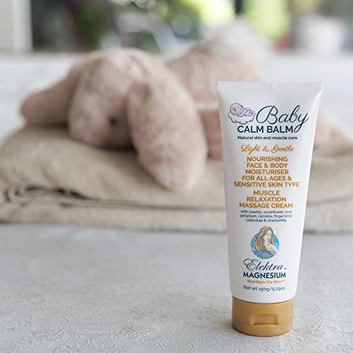 ELEKTRA MAGNESIUM Australian Made Baby Calm Balm 150g Nappy Rash Ointment Has a Unique Dual Action to Help Treat and Prevent Nappy Rash, Soothing and Hydrating Baby Skin - Image 2