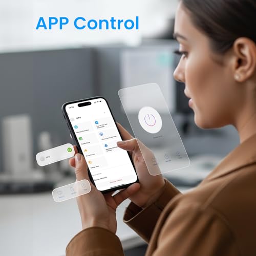 GHome Smart Mini Wi-Fi Plug, Smart Home Wi-Fi Outlet Compatible with Alexa, Google Home & IFTTT, No Hub Required, UL Certified, 2.4G WiFi Only, 1 Count (Pack of 1), White - Image 3