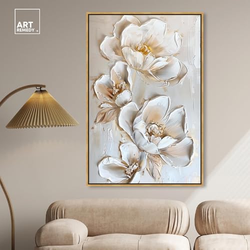 Art Remedy Lush Floral II Canvas New Floral Wall Art, Gold Frame, 36" x 54" - Image 3
