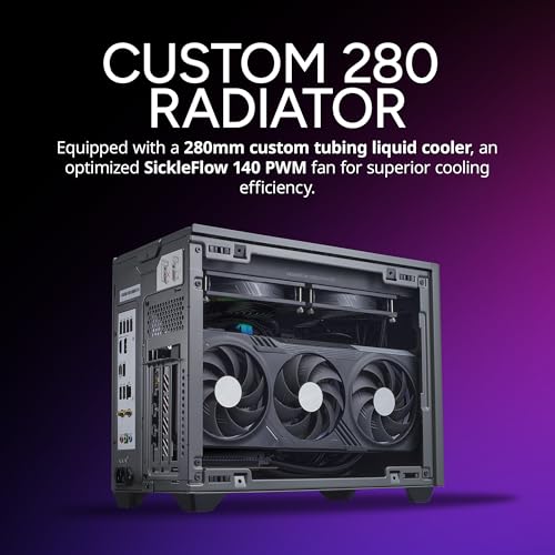 Cooler Master NR2 Pro Mini ITX – Intel Ultra 7 265KF 3.9GHz (5.5 GHz Turbo) | RTX 5080 16GB | Gigabyte Z890I AORUS Ultra | 32GB DDR5 6000MHz | 2TB Gen4 M.2 | WiFi| Windows 11 | 280mm AIO Gaming PC - Image 9