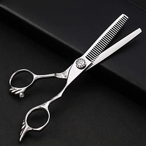 Hair Cutting Kit 6.0inch Silver Barber,Flat,Thinning,Hairdressing Set - Image 7
