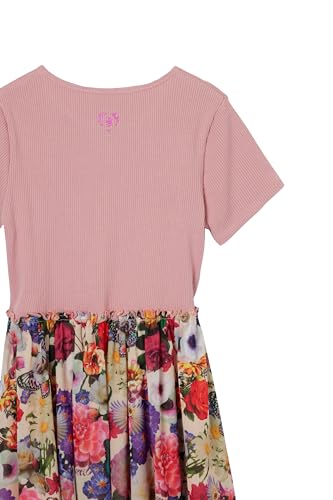 Desigual Little Girl's Combination Floral Dress Red - Image 4