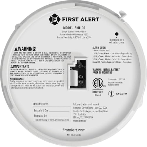 First Alert Battery-Powered Ionization Smoke Detector - Image 5