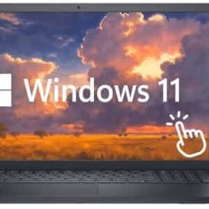 Dell Inspiron Touchscreen Laptop, 15.6″ Business & Student Laptop Computer, Windows 11 Home 64GB RAM 2TB SSD, AMD Ryzen 5 7530U, FHD LED Display, SageNova Earphones & Docking Station, Black