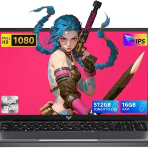 ACEMAGIC 2025 Laptop,15.6-Inch FHD Display Laptop with Quad Core-12th Alder Lake N95(Up to 3.4GHz), 16GB RAM 512GB ROM Traditional Laptop Computer,Silver