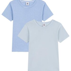 Petit Bateau Children’s Essential Short-Sleeved Cotton T-Shirts – 2-Pack (A0A8L, US, Age, 2 Years)
