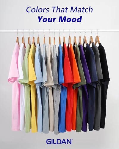 Gildan Custom T-Shirt - Personalized US-Cotton Tee Shirts for Men & Women - Customize Your Own Front and Back Design with Your Image, Logo, Photo, Text - Tshirt in Safety Green, Adult XL, 24 - Image 7