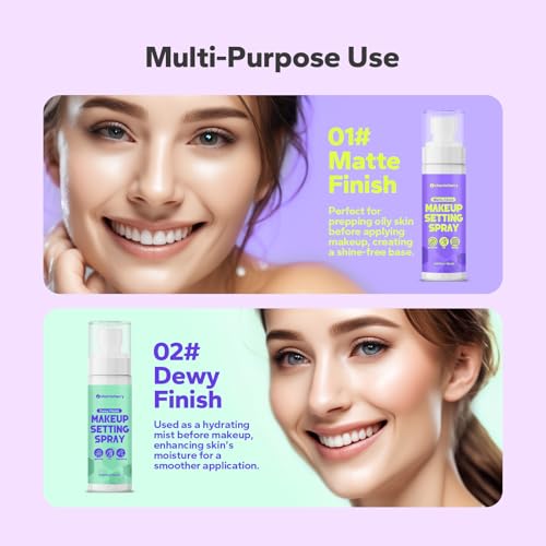 Makeup Setting Spray (4.06 Fl Oz), Matte Finish Setting Spray for Makeup, Long-Lasting Fixing Spray for Face, Oil Control for Oily Skin, Shine-Free - Image 3