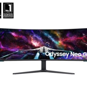 SAMSUNG 57″ Odyssey Neo G9 (G95NC) Series Dual 4K UHD 1000R Curved Gaming Monitor, 240Hz, 1ms with DisplayPort 2.1, Quantum Mini-LED, DisplayHDR 1000, AMD FreeSync Premium Pro, LS57CG952NNXZA