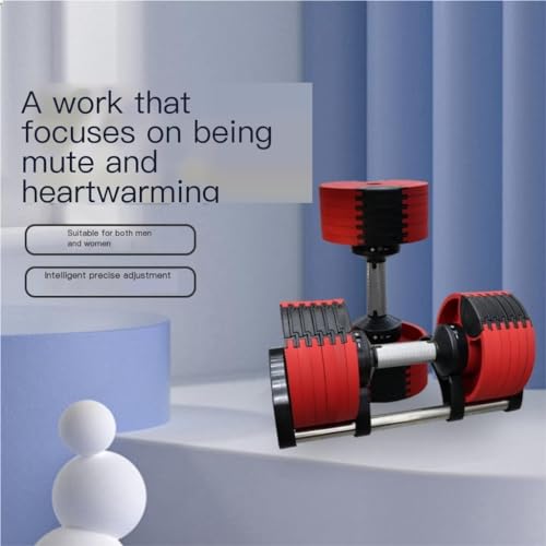 HAMEXLN Dumbells Automatically Adjust Men's Fitness Home Exercise Arm Strength In One Second Detachable Adjustable Dumbbells Dumbell Set, 36kg, Green(Type 3,36kg) - Image 5