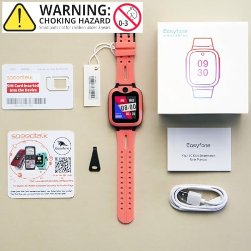 Easyfone KW2 4G Kids Smart Watch Phone | Smartwatch for Kids with Calling, Text, GPS & Activity Track | Parent App & SOS Button | Children's Phone Alternative and No Social Media (Green) - Image 8