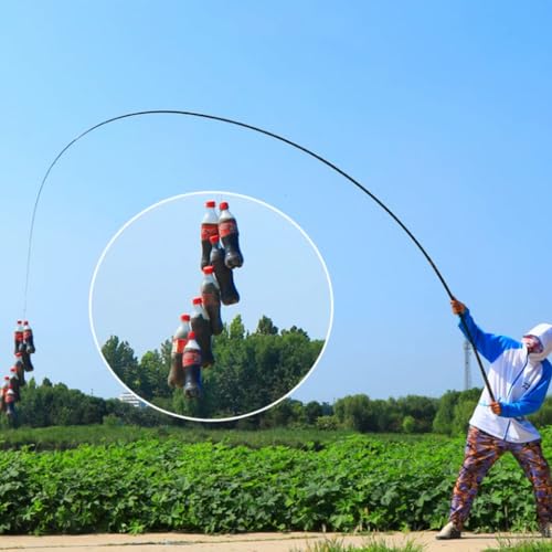 Carbon Fishing Rod Hand carp Travel Gear Pole and Reel Combo Telescopic Set (5.7m) () - Image 4