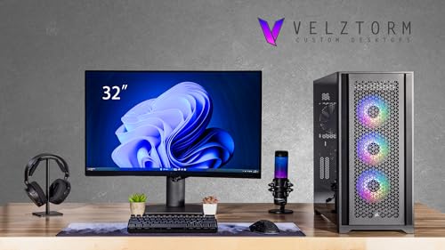 Velztorm Aciex 14th Gen Gaming Desktop PC (Intel i9-14900K, GeForce RTX 5080, 64GB DDR5, 2TB PCIe SSD + 6TB HDD, 360mm AIO, 1000W PSU, WiFi 6, Bluetooth 5.2, RJ-45, 1 Display Port, Win 11 Pro) - Image 2