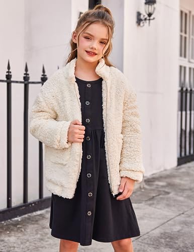 Arshiner Girls Long Sleeve Casual Swing Dresses Black 7-8 Years - Image 5