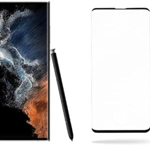 SETPOT Samsung Galaxy S22 Ultra 5G Smartphone Protective Bundle Tempered Glass HD Screen Protector| Factory Unlocked Android International Version, S Pen, No Warranty (256 GB, Phantom White)
