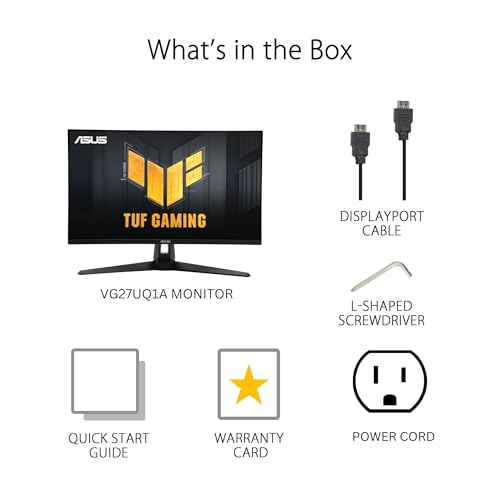 ASUS TUF Gaming 27” 4K HDR Monitor (VG27UQ1A) – 160Hz, 1ms, Extreme Low Motion Blur Sync, NVIDIA G-SYNC Compatible, AMD FreeSync Premium, 95% DCI-P3, DisplayWidget, 3 yr Warranty - Image 8
