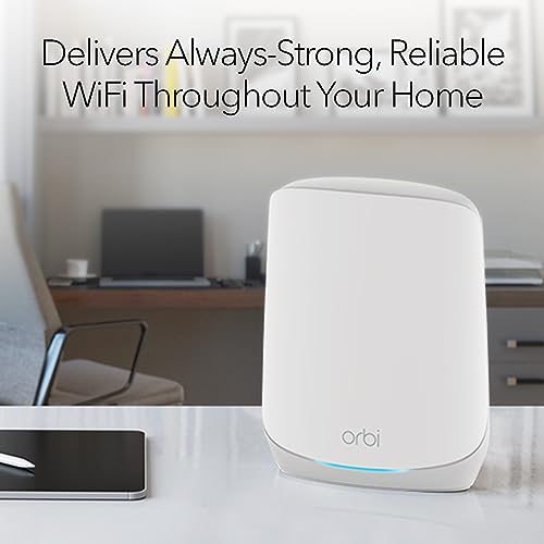 NETGEAR Orbi Tri-Band WiFi 6 Mesh Network System (RBK762S) – Router + 1 Satellite Extender, Security Features, Up to 5.4 Gbps, Covers up to 5,000 sq. ft, 75 Devices, Free Armor Security - Image 4