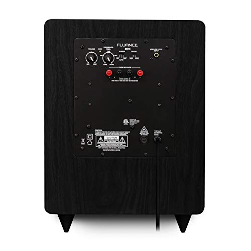 Fluance Signature HiFi Surround Sound Home Theater 5.1 Channel Speaker System Including 3-Way Floorstanding Towers, Center Channel, Rear Surround Speakers and DB10 Subwoofer - Black Ash (HF51BR) - Image 9