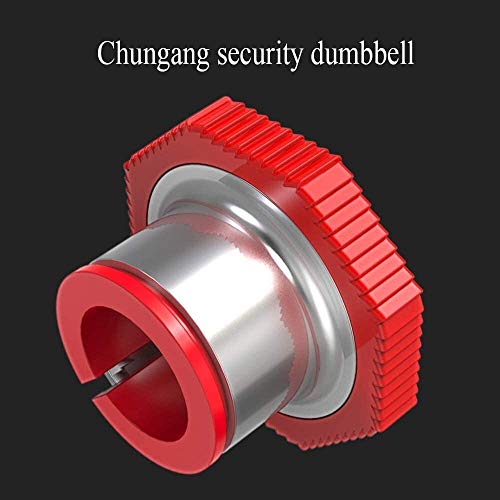 Gym Bench Men's Fitness Dumbbell Set Adjustable Weight Stainless Steel Dumbbells with Silicone Cover and Diamond Grain Non-Slip Handle Ideal Strength Training Equipment Size:30kg - Image 3