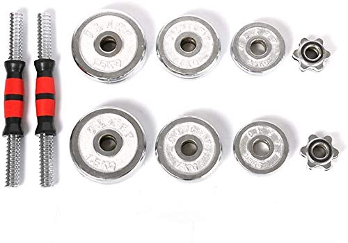 Gym Bench Adjustable Fitness Dumbbells Set Electroplated Cast Iron Dumbbell with Non-Slip Metal Handle for Gym Home Bodybuilding Training Dumbbell Exercise Size:30kg (30kg) - Image 3