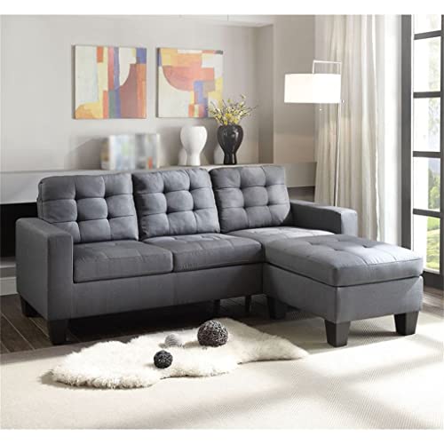 DUYHBAWRS Convertible Sectional Sofa Couch Fabric L-Shaped Living Room Furniture Corner Set - Image 2