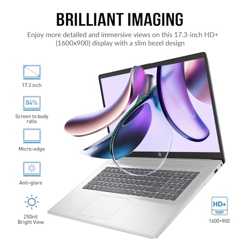 HP Laptops 17 Inch, 17.3" Laptop Computer, HD+ Large Screen, Intel Core i3 (8-Cores), 32GB RAM 1TB SSD, Windows 11 Pro, Number Pad, Wi-Fi 6, USB-C - Image 6