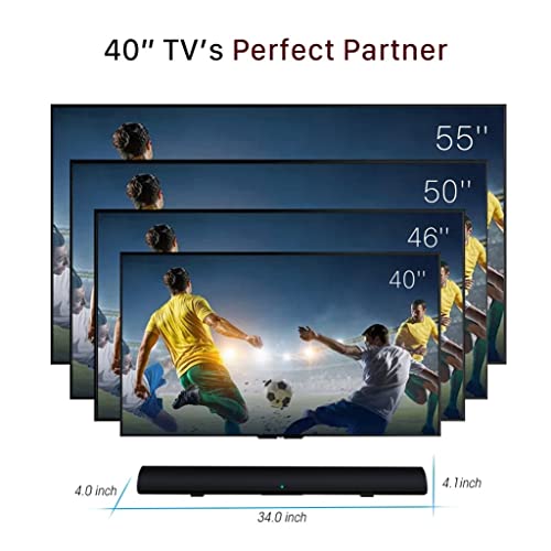 CZCZC 80W TV SoundBar Speaker Home Theater System 3D Surround Sound Bar Subwoofer Audio Remote Control Wall Mountable - Image 3