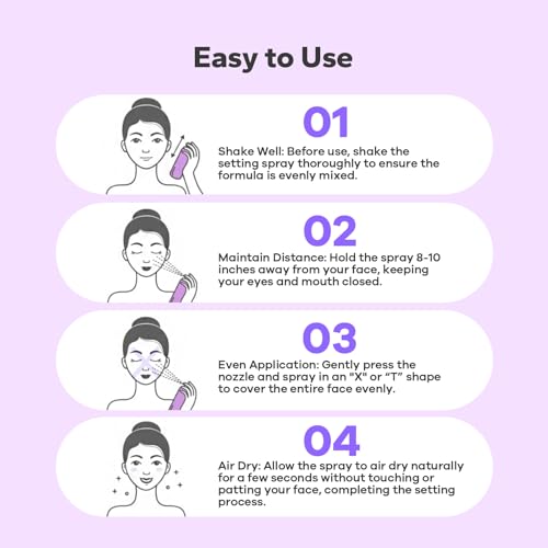 Makeup Setting Spray (4.06 Fl Oz), Matte Finish Setting Spray for Makeup, Long-Lasting Fixing Spray for Face, Oil Control for Oily Skin, Shine-Free - Image 6