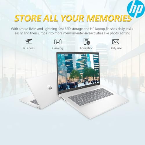HP 2025 17.3 inch Laptop Computer • 32GB RAM • 1TB SSD • Intel 8-Cores i3 CPU • 10-Key Number Pad • Wi-Fi • HDMI • Webcam • Window 11 • WOWPC Recovery USB • Business and Fun Ready - Image 7